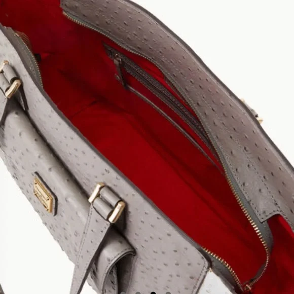 Large Ostrich East West Shopper - Picture 6 of 13